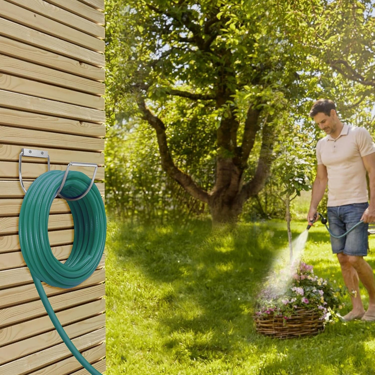 GBESTWOOW anti-rust aluminum base resists weather for long-lasting outdoor use