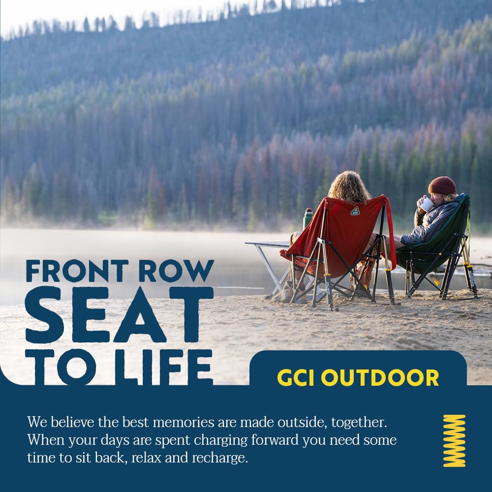 GCI Outdoor Puff Rocker Black on any surface invites relaxation.