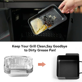 Gcostar aluminum liners disposable recyclable supports mess-free grilling and easy disposal