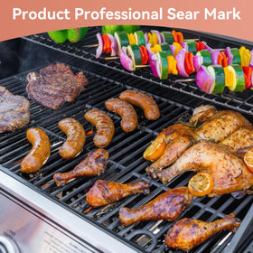 Gcostar dimensions-16-9x28-2-inches grates provide precise fit for 5-burner Charbroil.