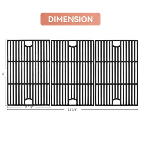 Gcostar cast-iron grate texture closeup highlighting a durable, rustic searing surface.