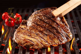 Gcostar cast-iron grates provide heat retention for steady temps and crisp sear