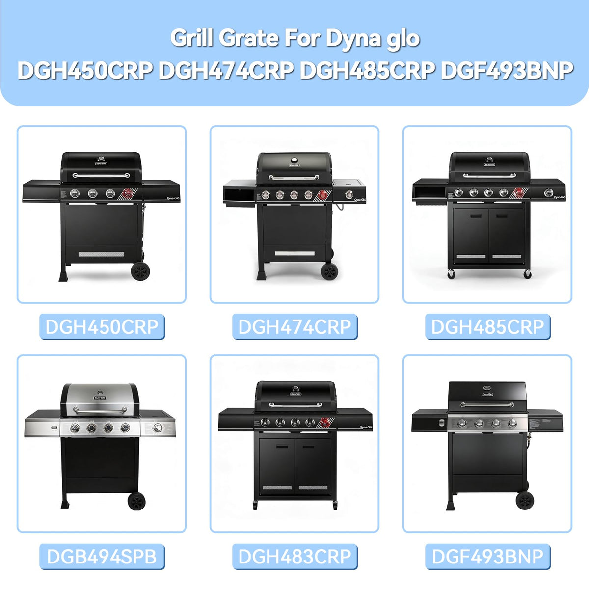 Gcostar compatible grates for Dyna-Glo and Kenmore in a set.