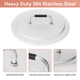 Gcostar lid compact 19.7 inch diameter for easy storage.