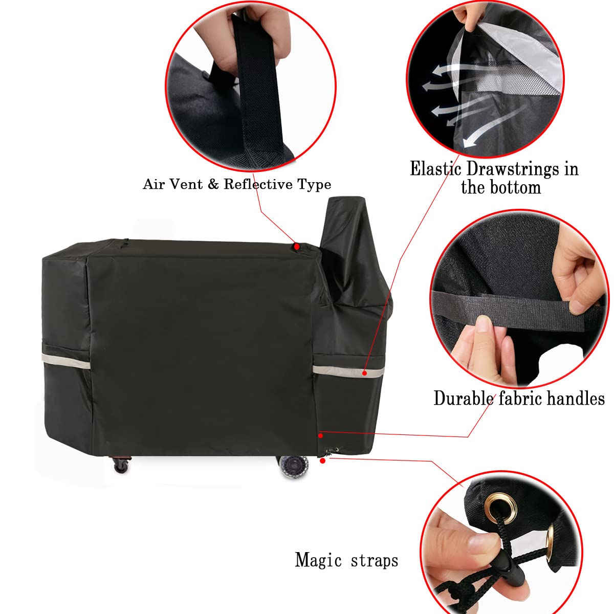 Gcostar griddle cover for 1000s series grills protects against weather and wear.