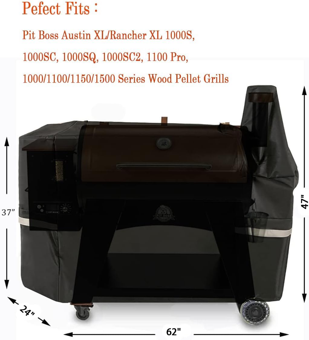 Gcostar griddle cover for Pit Boss Rancher XL guards against moisture and dust.
