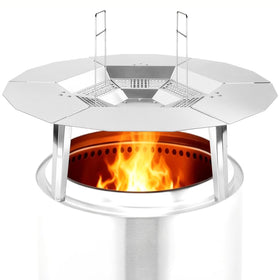 Gcostar heat deflector for Bonfire 19.5 profile redirects heat for wider outdoor warmth
