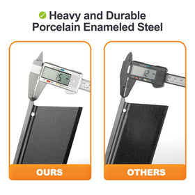 Gcostar 16GA porcelain-enameled steel bars offer durable, long-lasting performance