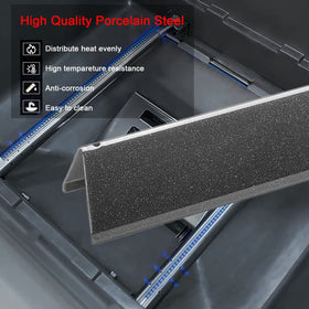 Gcostar flavorizer bars 15.3 inch long demonstrate heat diffusion across the cooking surface