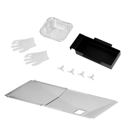 Gcostar universal grease tray main view with adjustable length for versatile grills