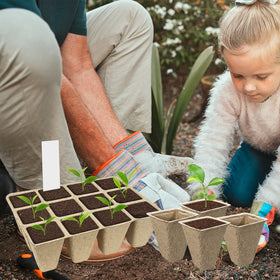 GCVOPTON kit shows included shovel and labels for tracking varieties