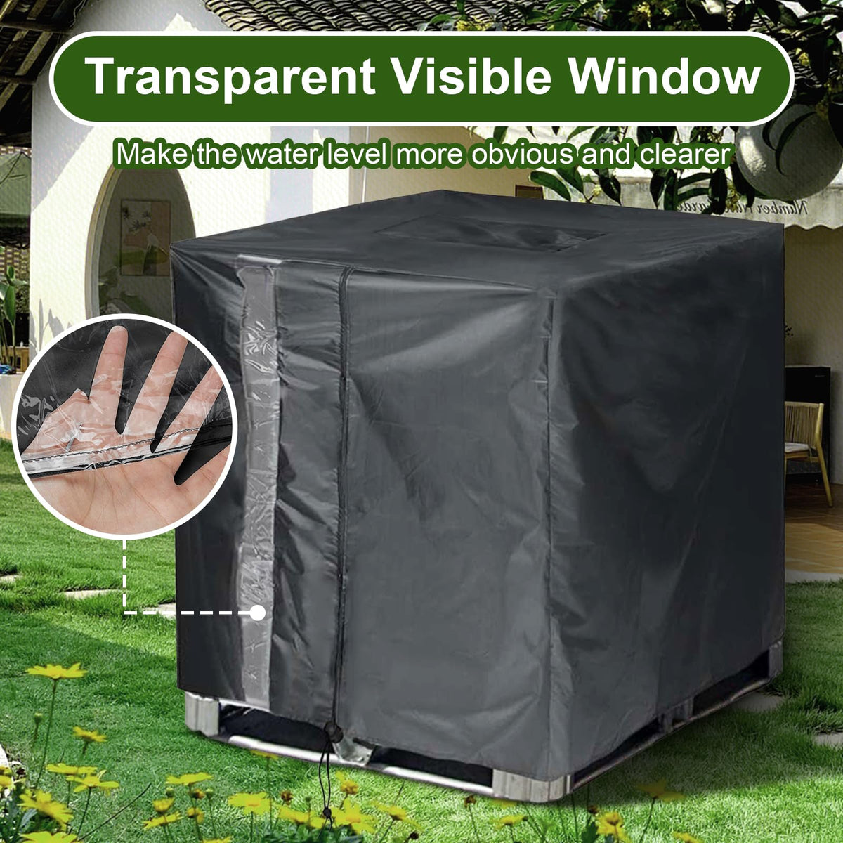 GDCCPRO UV-protective film shields water and tank from sun.