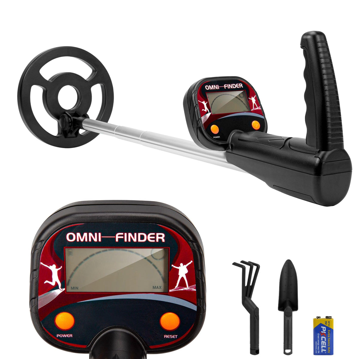 GDDREAM kids metal detector with LCD display guiding treasure search and readouts