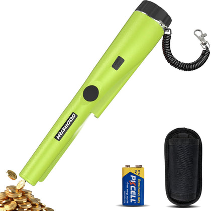 GDDREAM pinpointer with LED light helps locate coins and jewelry in dim conditions