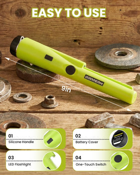GDDREAM pinpointer offers two alert modes for clear signals during treasure hunts