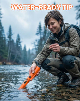 GDDREAM pinpointer waterproof probe tip enables shallow-water checks
