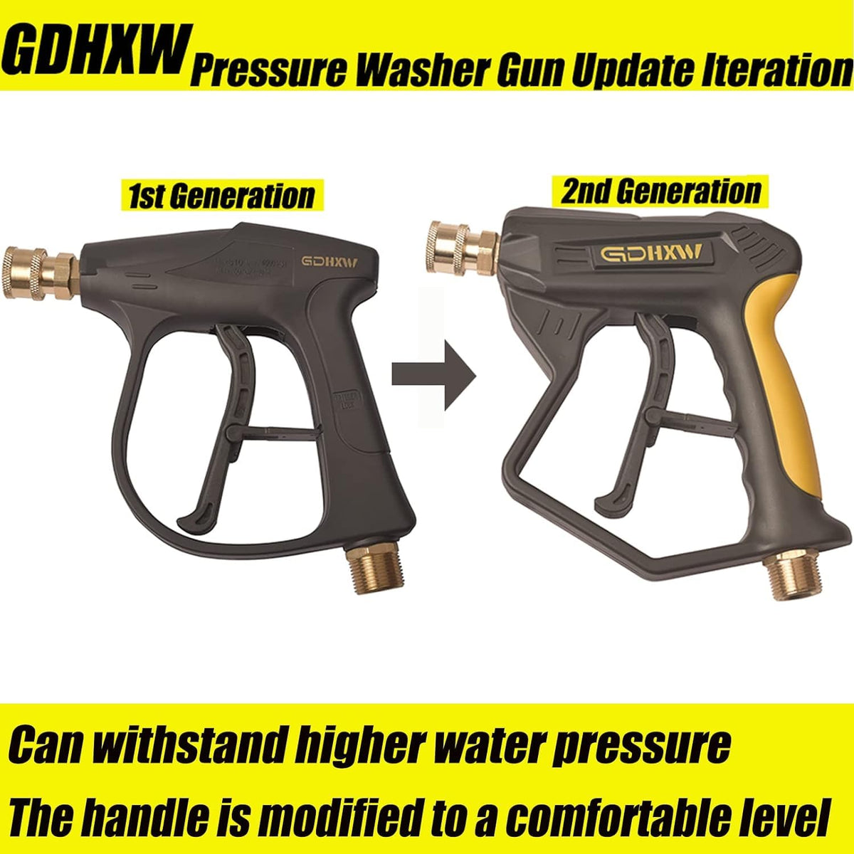 GDHXW brass-core foam lance offers durable, heavy-duty performance for thick foam.