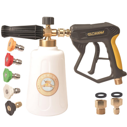 GDHXW foam cannon capacity 2L highlights ample tank for efficient car washing.