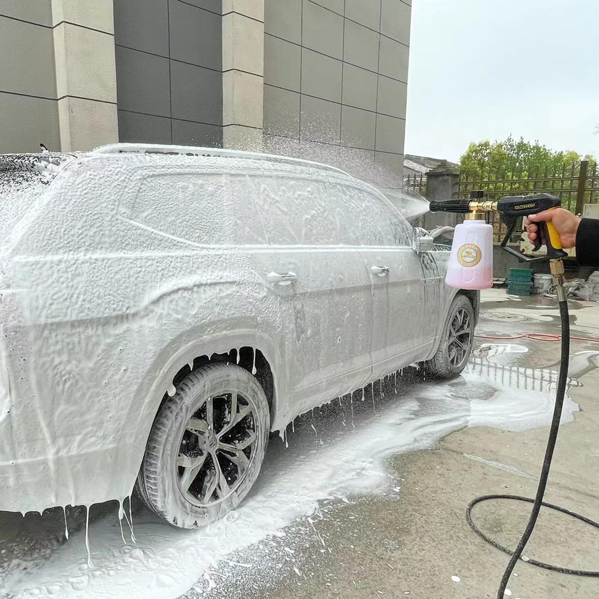 GDHXW five-angle spray nozzle covers wide to narrow patterns for versatile use.