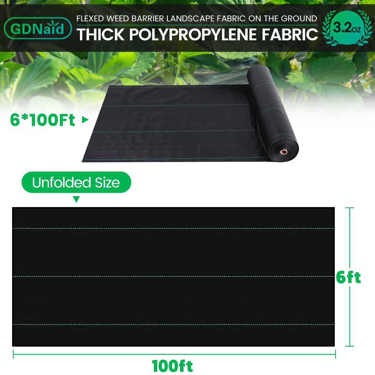 GDNaid long-lasting fabric suitable for driveways and gravel paths