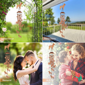 GDNSFIT dog wind chimes decorate entrance for a thoughtful housewarming gift.