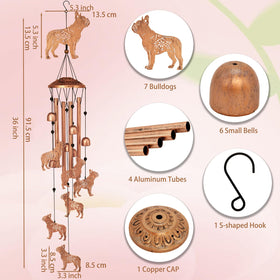 GDNSFIT handmade wind chimes offer crisp tones for a relaxing yard ambiance.