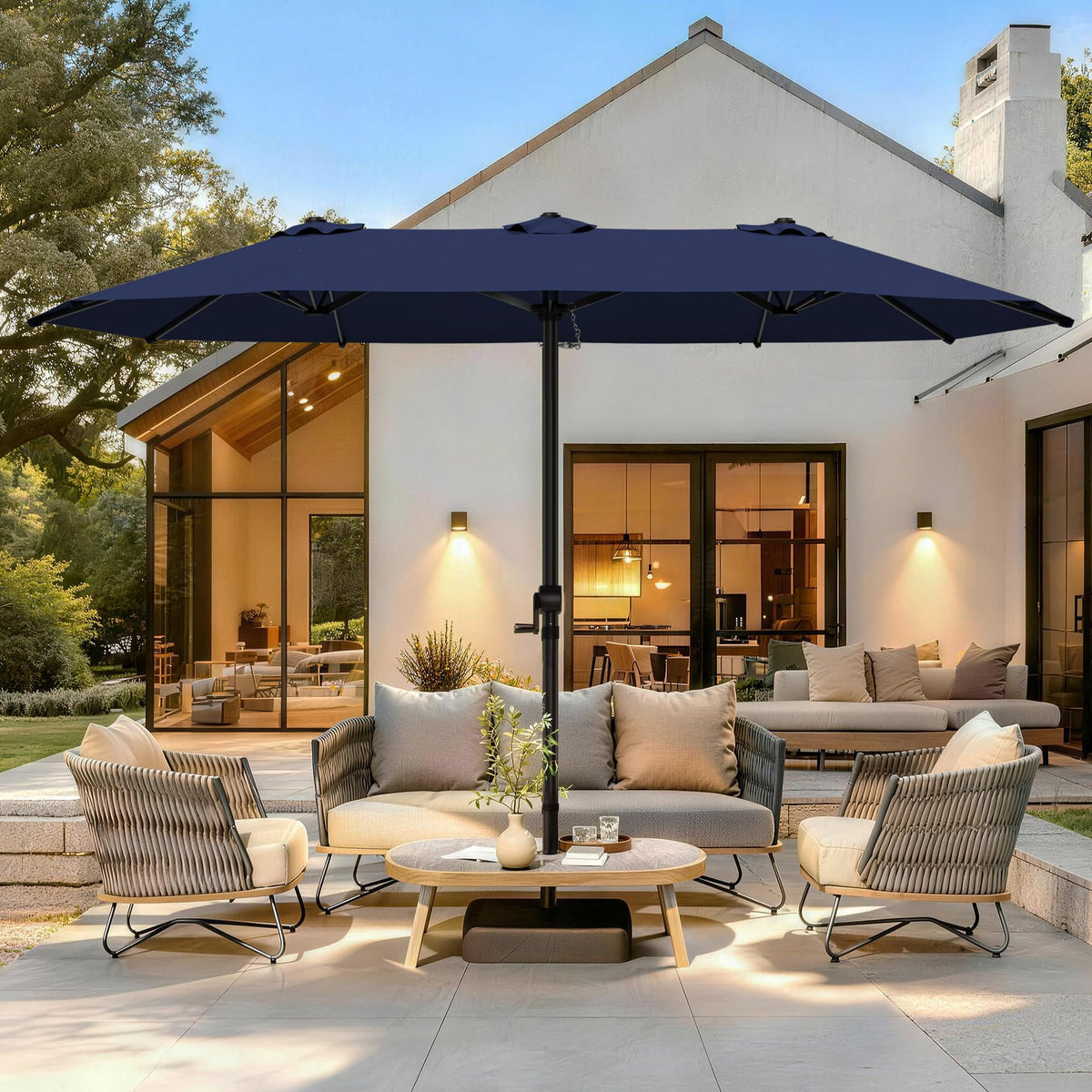 GDPFN canopy measures 15 by 9 feet delivering ample shade