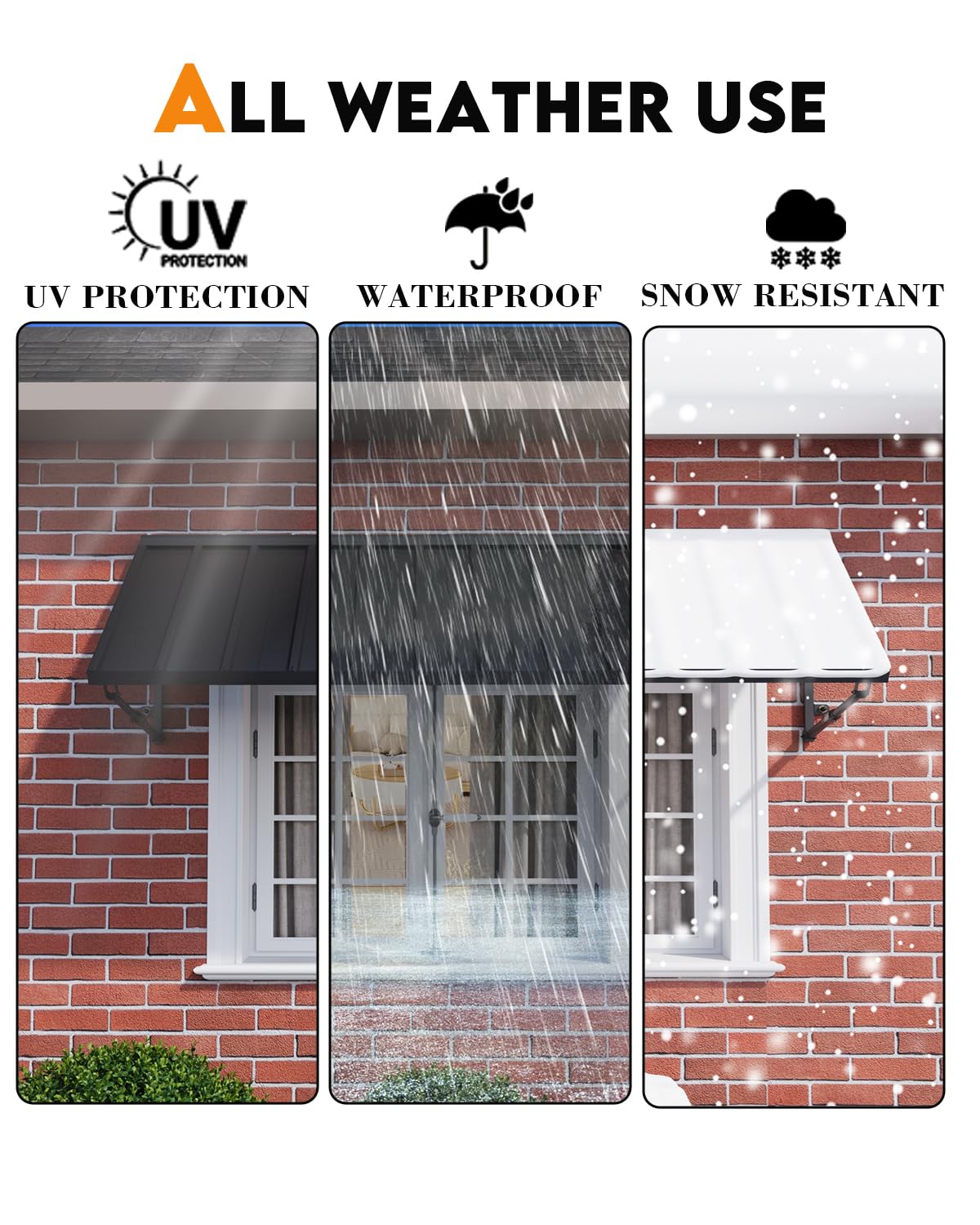 DIY install kit included with GDPFN awning for easy mounting.
