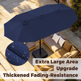 GDPFN navy blue canopy enhances poolside ambiance