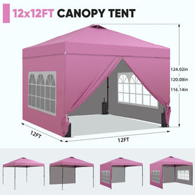 GDY four sidewalls surround you for privacy and wind protection.