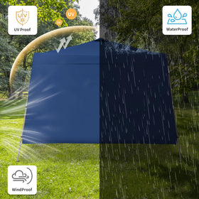 GDY windproof back panel protects from gusts while ventilated