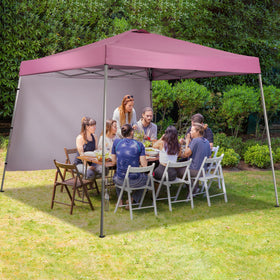 GDY windproof back panel stabilizes shelter on breezy days
