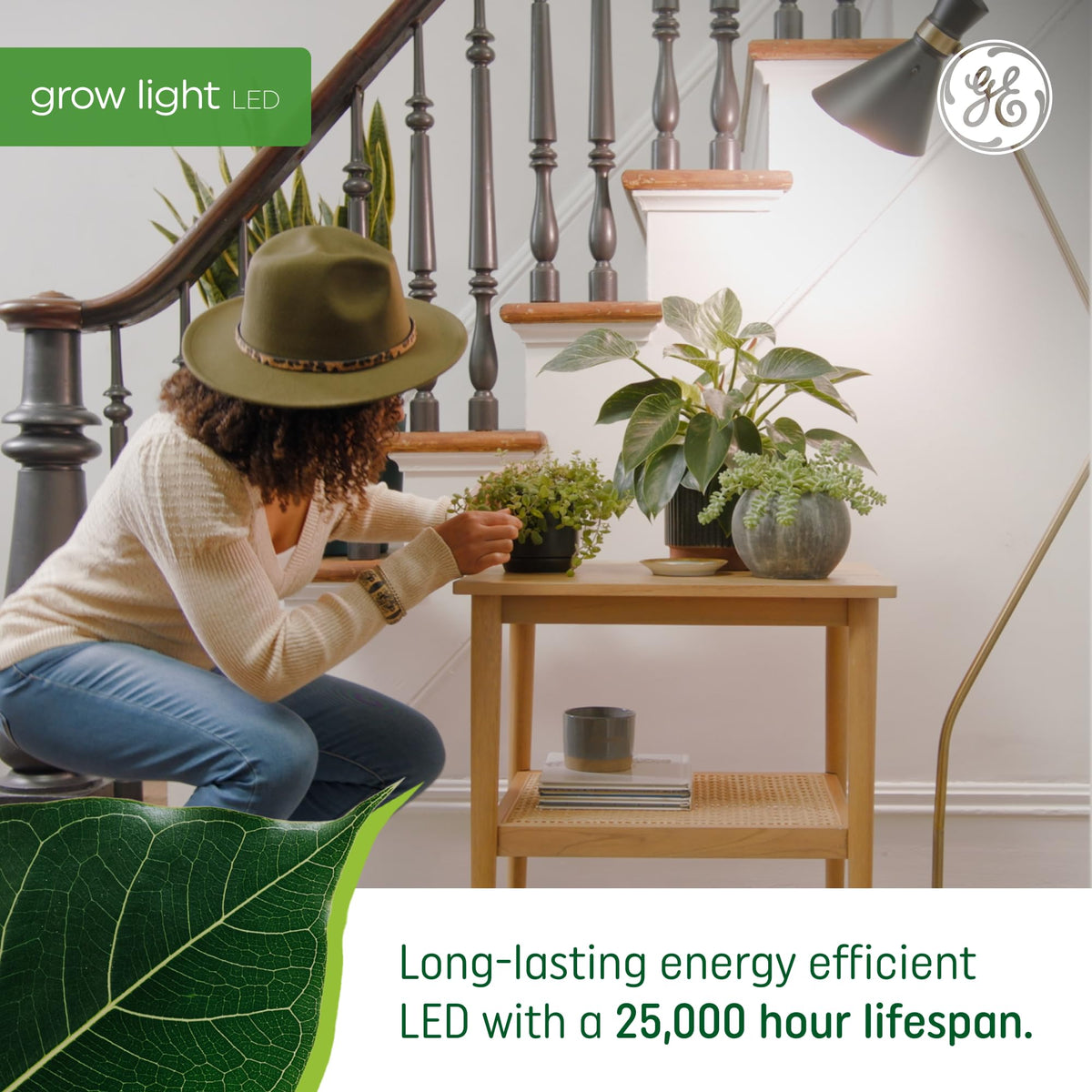 GE Grow PAR38 flood light offers up to 25,000 hours of reliable operation