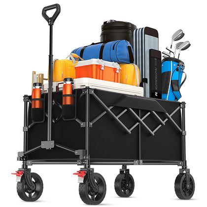 Geamen 180L foldable wagon ready for groceries and gear.