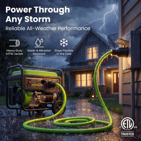 GEARit rugged construction withstands outdoor use in storms