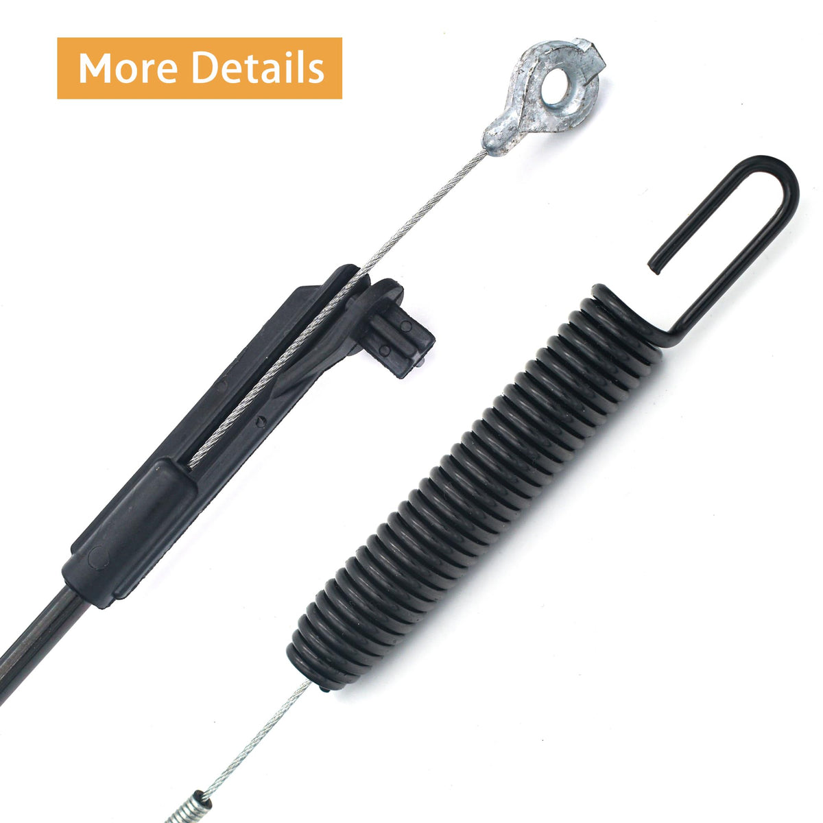GEARLINTON TimeMaster brake cable close-up demonstrates robust shielding for outdoor use.