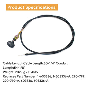 Exmark Turf Tracer compatible cable in view for easy fit on Toro Exmark Z Master.