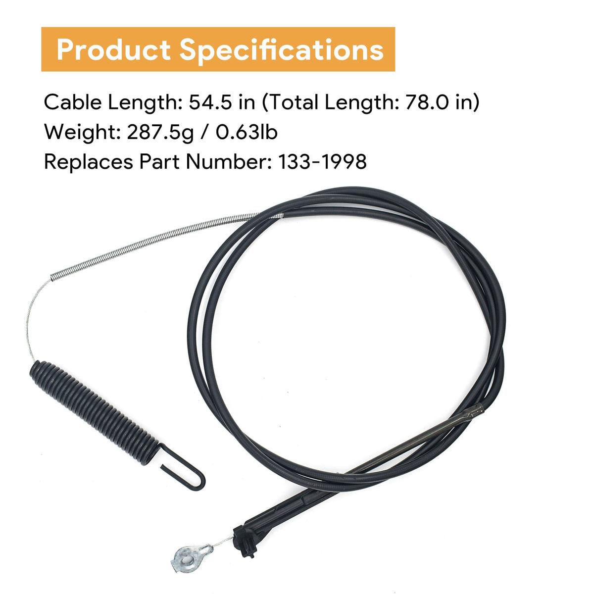GEARLINTON coated low-friction brake cable for longer life and better response.