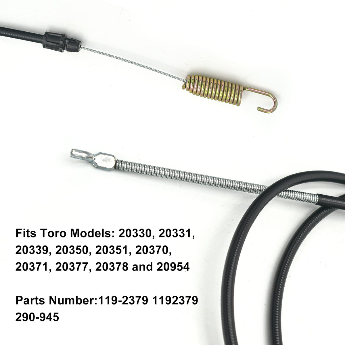 GEARLINTON traction cable installed on a Toro mower for quick setup