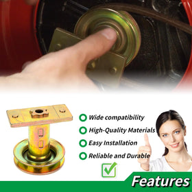 GEATaaT pulley showing 2-8 inch diameter for mower belt drive