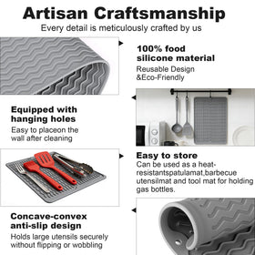 Geban easy-clean design wipes clean or is dishwasher safe.