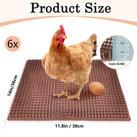 Gebena washable nesting pads in a coop demonstrating reusable design.