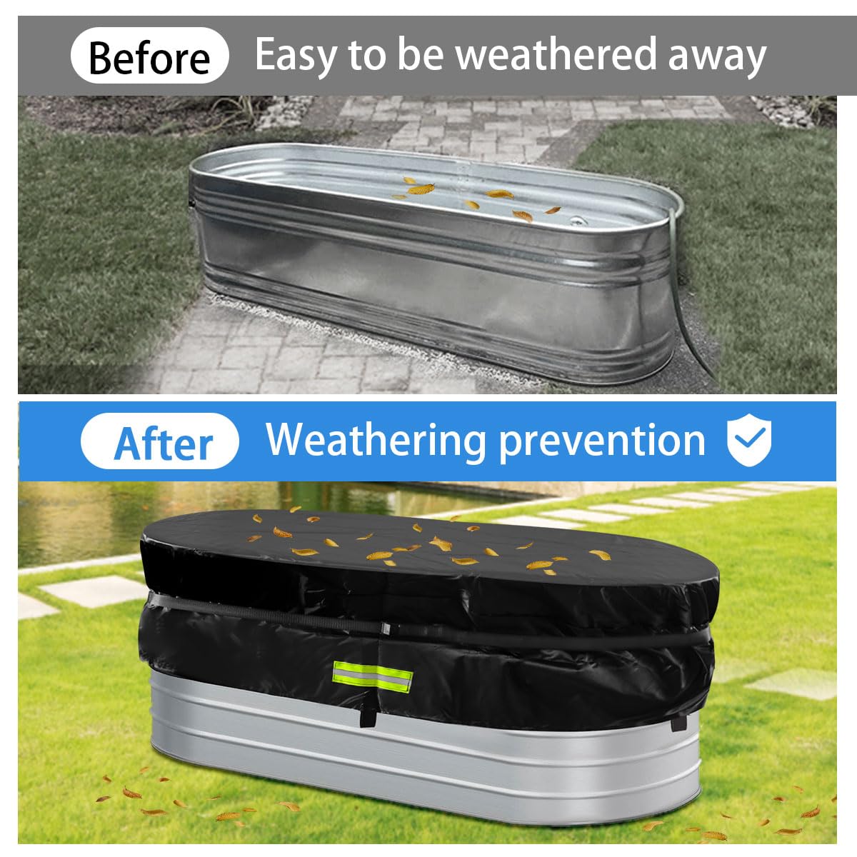 Gecic bottom drawstring and rope secure fit for windy days