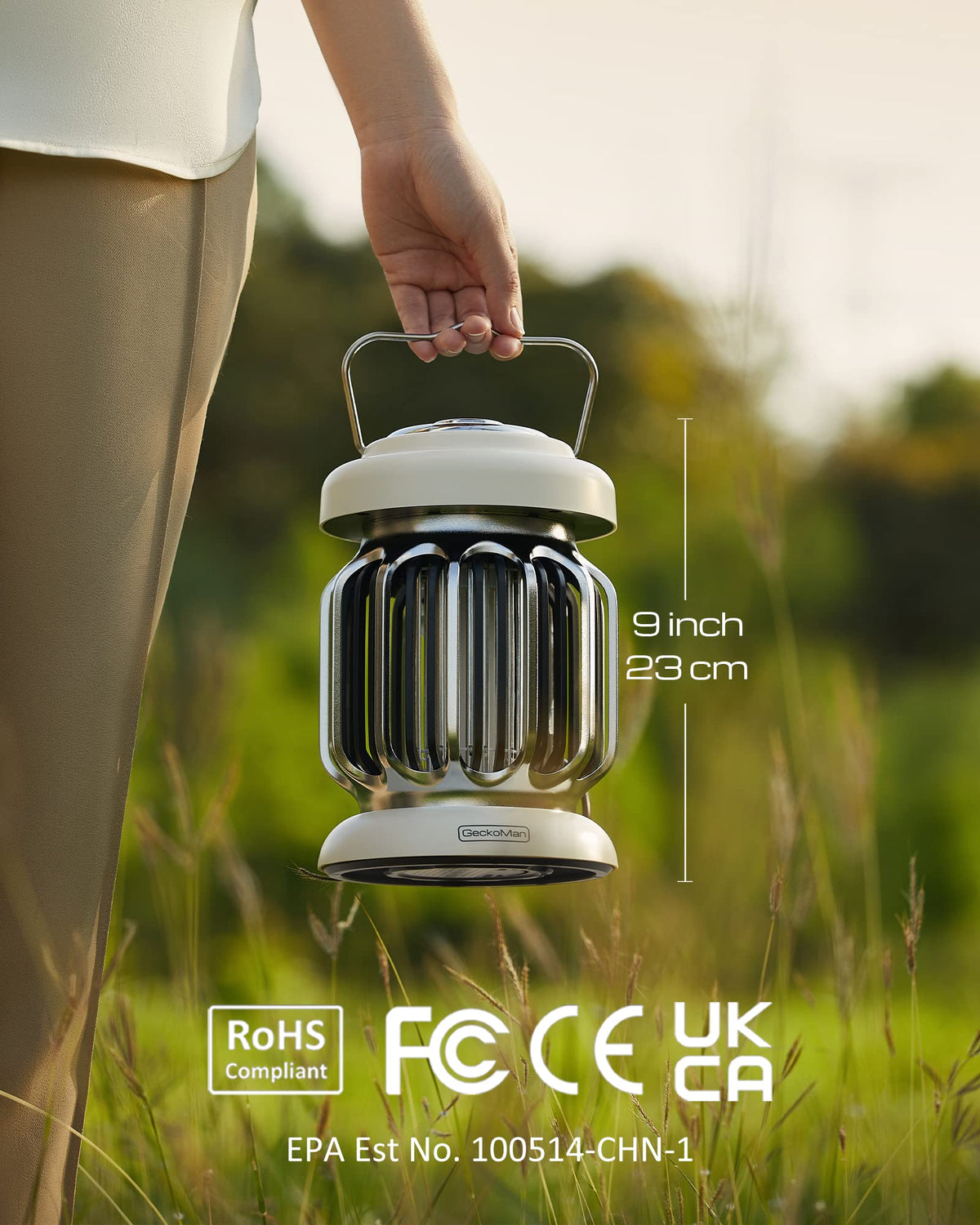 GeckoMan switch-controlled design for safe, easy operation.