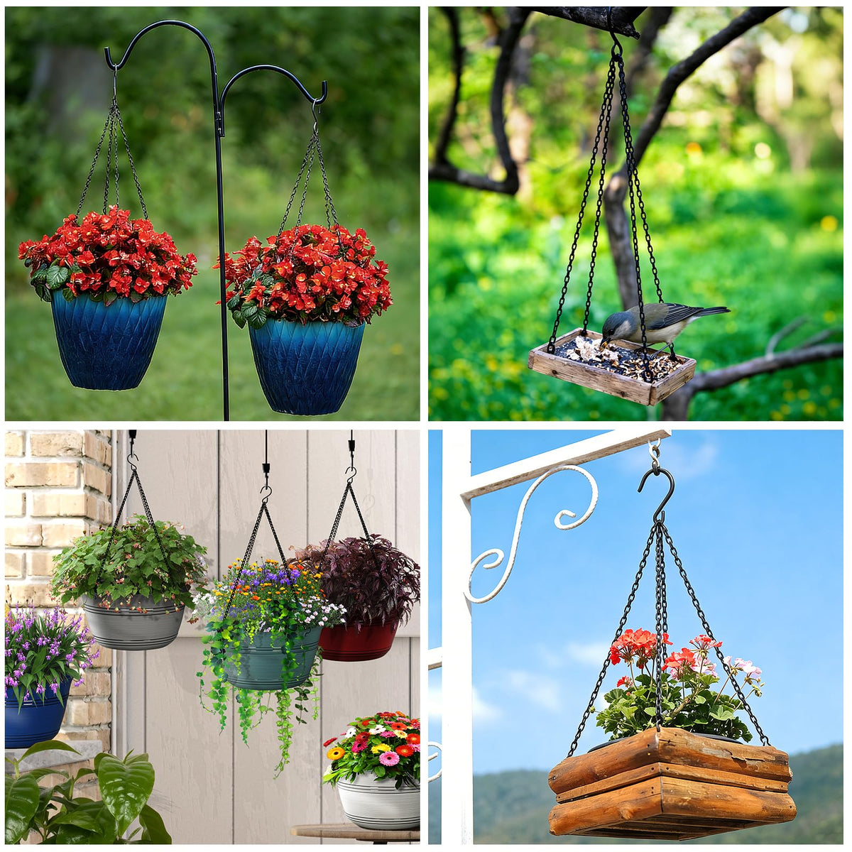 Geehouz replacement hanging chains ready for patios, gardens, cafés.