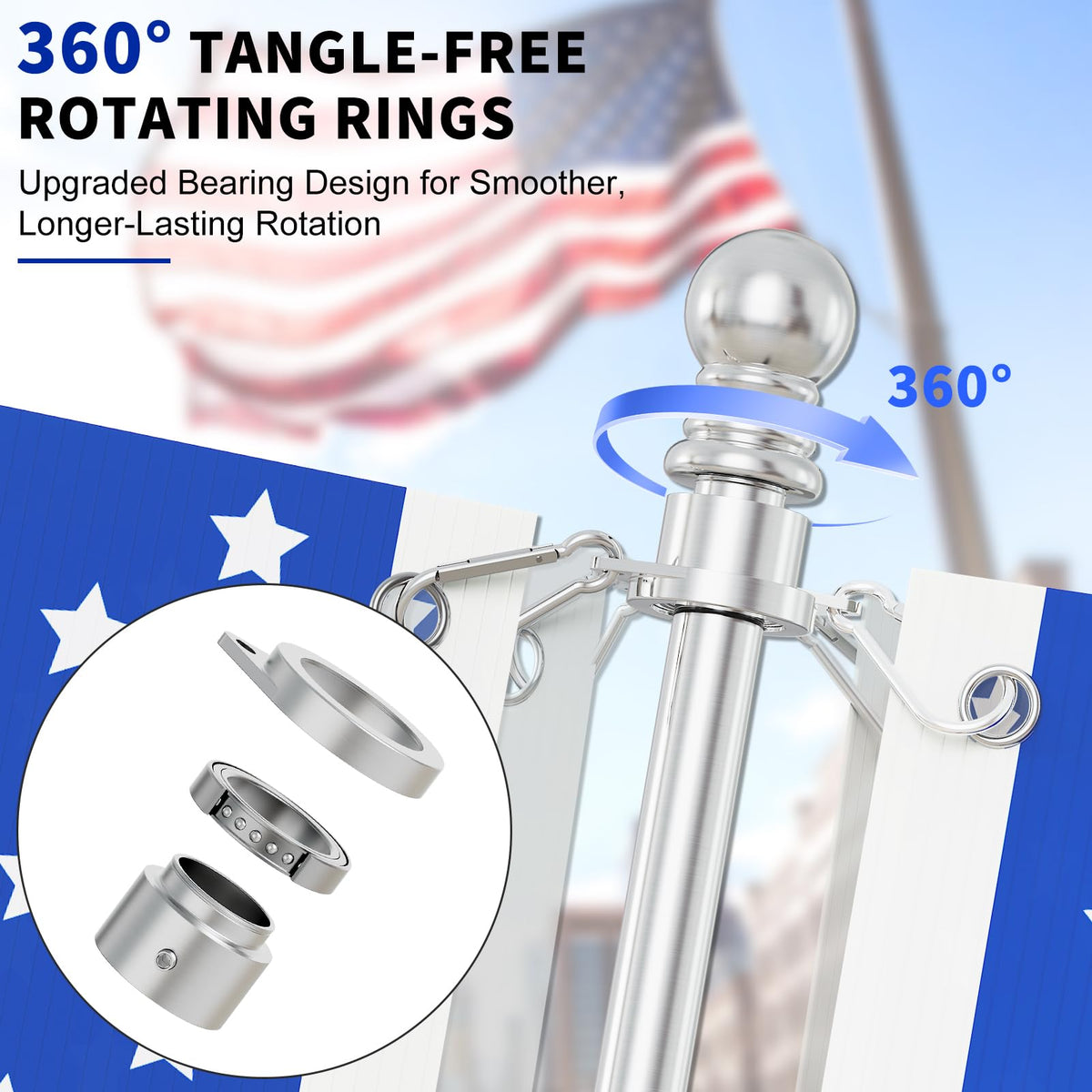 Geek Cheers stainless steel bracket closeup highlights durable rust-free finish.