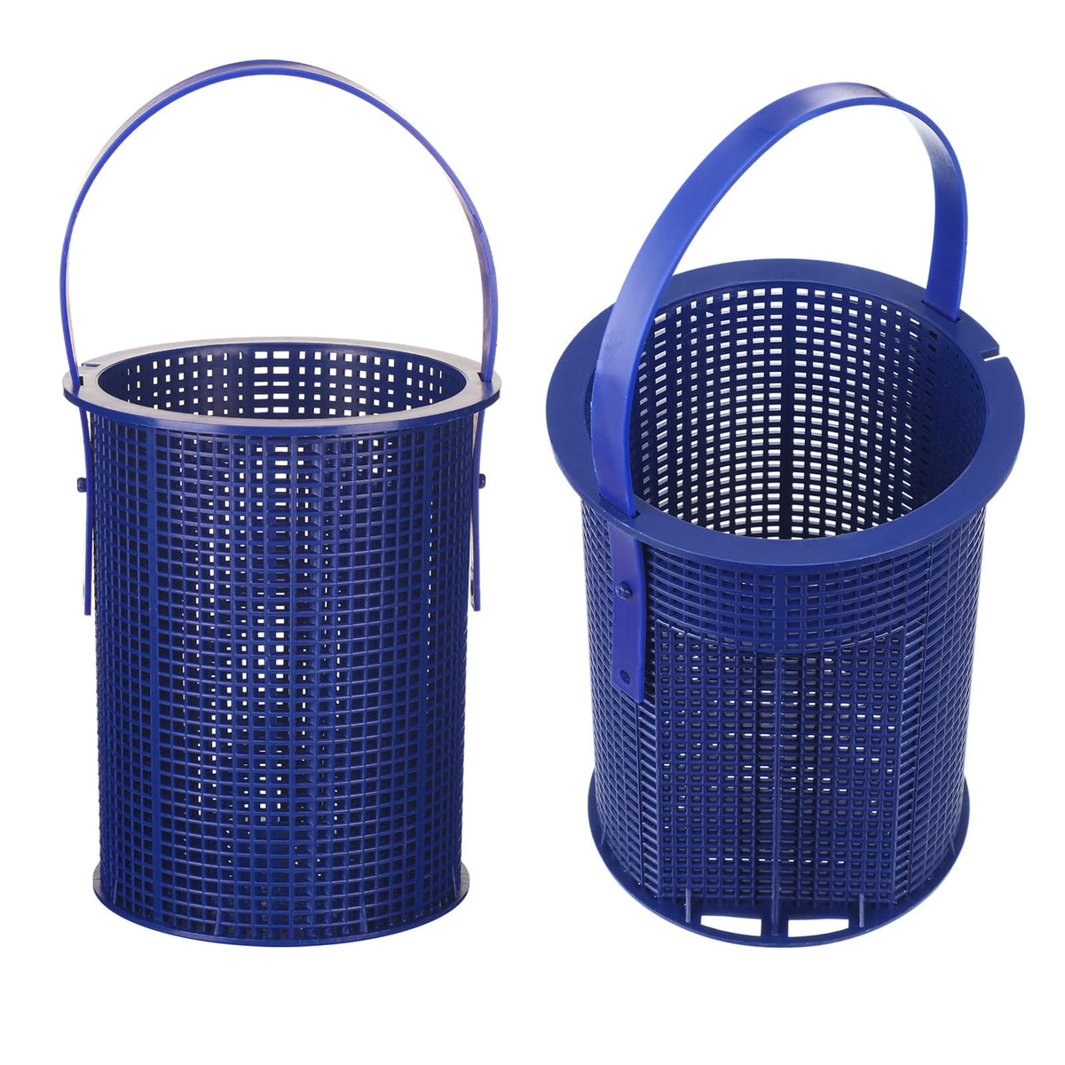Geelin blue pool pump basket front view shows debris capture for clearer water