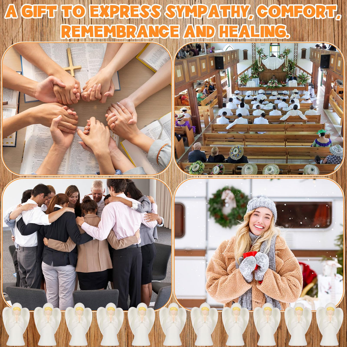 Geelin compact angel sculptures store easily and pair with various decor.