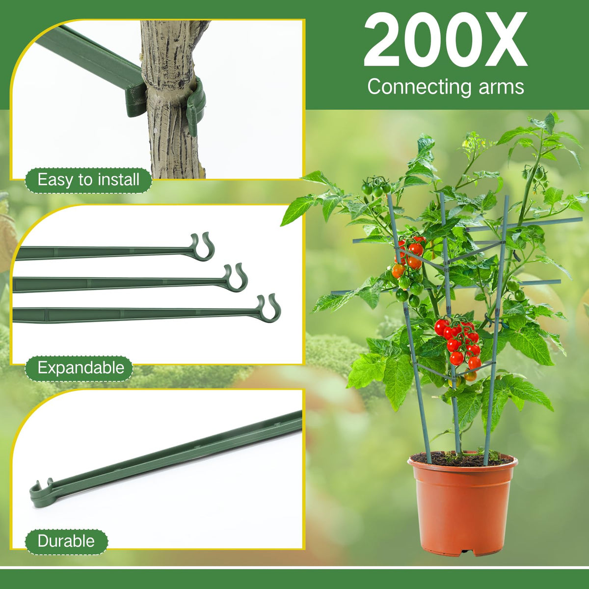 Expandable arms allow DIY triangle or rectangle frame for climbers