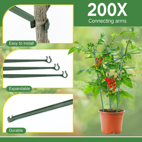 Expandable arms allow DIY triangle or rectangle frame for climbers